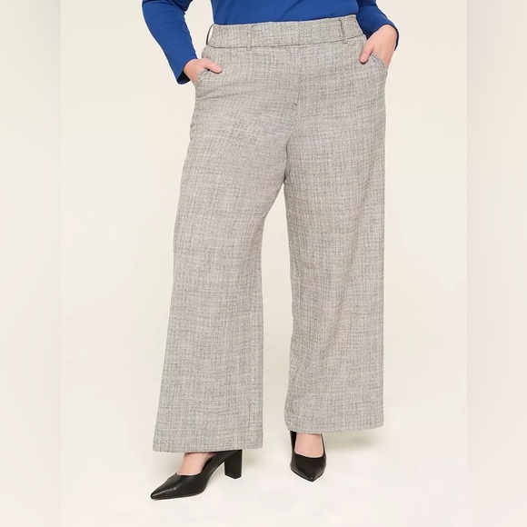 New Lane Bryant Perfect Drape Stretch High Rise Wide Leg Dress Pants Trouser 26 - Picture 1 of 16